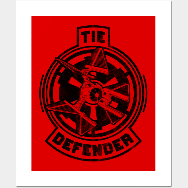 Vintage TIE Defender Wall Art by patrickkingart